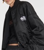 Paris satin varsity jacket