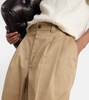 High-rise wide-leg pants