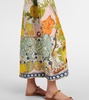 Hazel printed linen-blend maxi dress