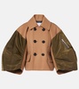 Wool and twill jacket