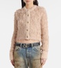 Faux fur cardigan