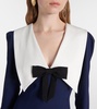 Envers bow-detail satin midi dress