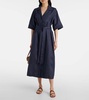 Larnaca linen midi dress