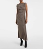 Asymmetric midi dress