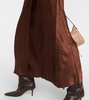 Satin midi dress