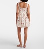 Barbara floral linen minidress