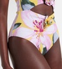 Beth floral cutout swimsuit