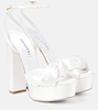 Bridal Olie 140 satin platform sandals