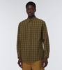 Checked cotton poplin shirt