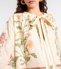 Zircon Bisutería floral linen kaftan
