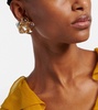 Flower clip-on earrings