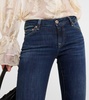 Low-rise bootcut jeans
