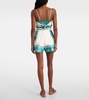 Vivianna printed high-rise shorts