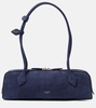 Le Teckel suede shoulder bag