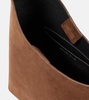 Demi Lune suede tote bag