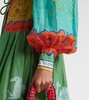 Surrealist cotton maxi dress