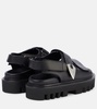 Leather slingback sandals