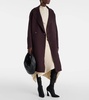 Double-breasted wool coat