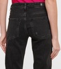 Girlfriend mid-rise cropped jeans