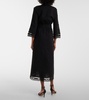 Veona linen and cotton midi dress