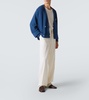 Double-breasted cotton cardigan