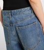 Cropped barrel-leg jeans
