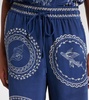 Oceane printed silk wide-leg pants