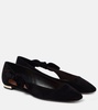 Very Bow Tie suede ballet flats
