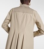 Pleated cotton maxi dress