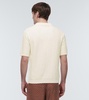 Cotton-blend bouclé polo shirt