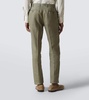 Double-breasted linen suit