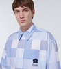 Patchwork oversized cotton shirt