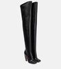 Leather over-the-knee boots