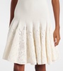 Skater cotton lace minidress
