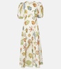 Sea linen midi dress