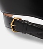 Cut-out leather belt