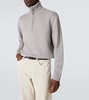 Cashmere half-zip sweater