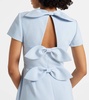 Bow-detail crêpe gown