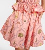 Salvador Encaje poplin minidress