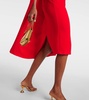 Caped midi dress