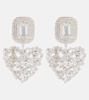 Crystal-embellished drop earrings