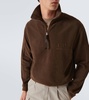 Cotton half-zip sweatshirt