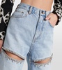 Crystal-embellished straight jeans