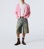 Trompe l'oeil denim shorts