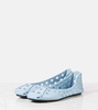 Perfo leather ballet flats
