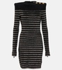 Lurex® striped minidress