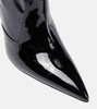 Lidia latex over-the-knee boots