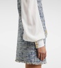 Cotton-blend tweed minidress