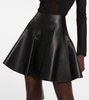 Leather miniskirt