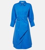 Cotton poplin shirt dress